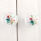 Multicolor White Flower Knob